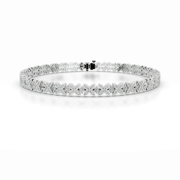 2.5 TCW Round Lab Grown Diamond Tennis Bracelet